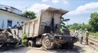 Truck owner, driver killed in train collision at Gazipur rail crossing